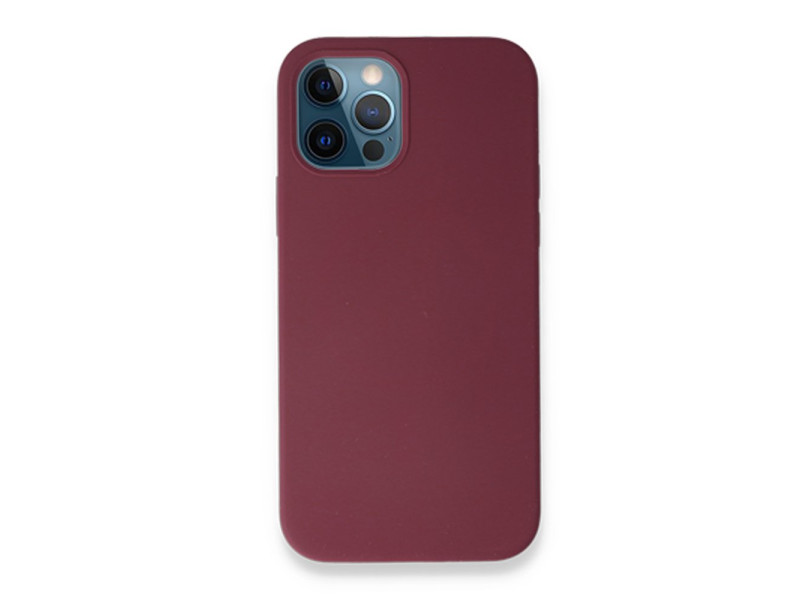 Newface iPhone 12 Pro Kılıf Magneticsafe Lansman Silikon Kapak - Mürdüm