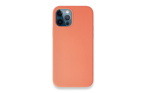 Newface iPhone 12 Pro Kılıf Magneticsafe Lansman Silikon Kapak - Turuncu