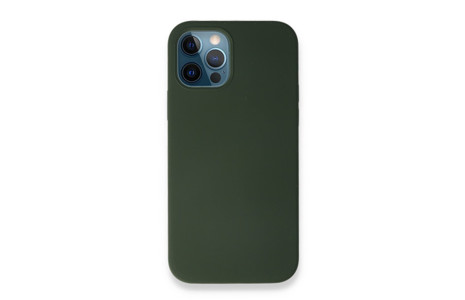 Newface iPhone 12 Pro Kılıf Magneticsafe Lansman Silikon Kapak - Yeşil