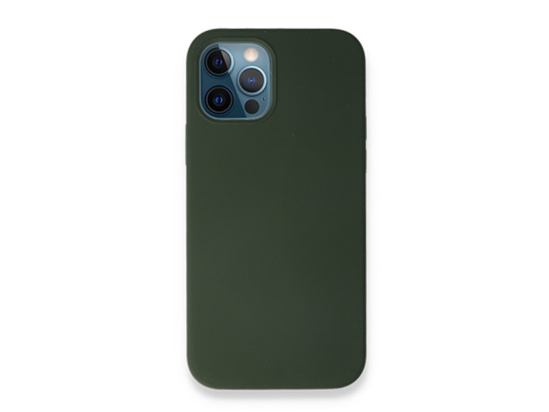 Newface iPhone 12 Pro Kılıf Magneticsafe Lansman Silikon Kapak - Yeşil