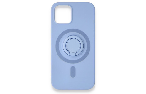 Newface iPhone 12 Kılıf Viktor Yüzüklü Silikon - Lila
