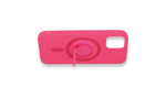 Newface iPhone 12 Kılıf Viktor Yüzüklü Silikon - Pembe