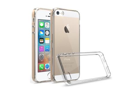 Newface iPhone 5 Kılıf Lüx Şeffaf Silikon - Şeffaf