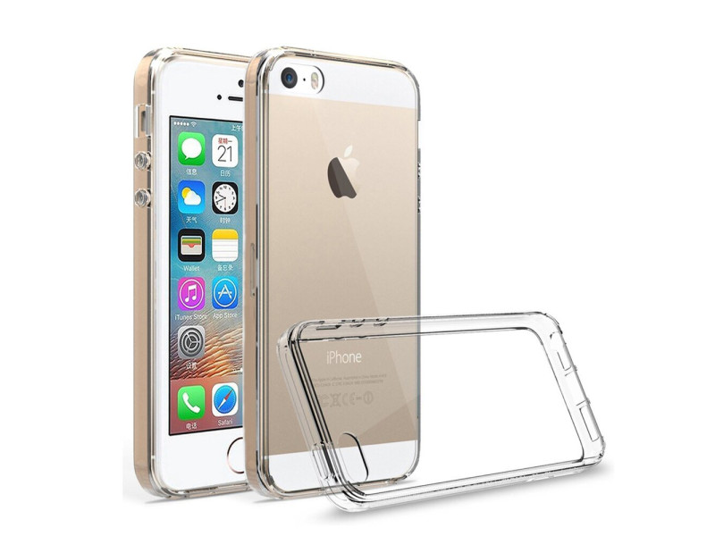 Newface iPhone 5 Kılıf Lüx Şeffaf Silikon - Şeffaf