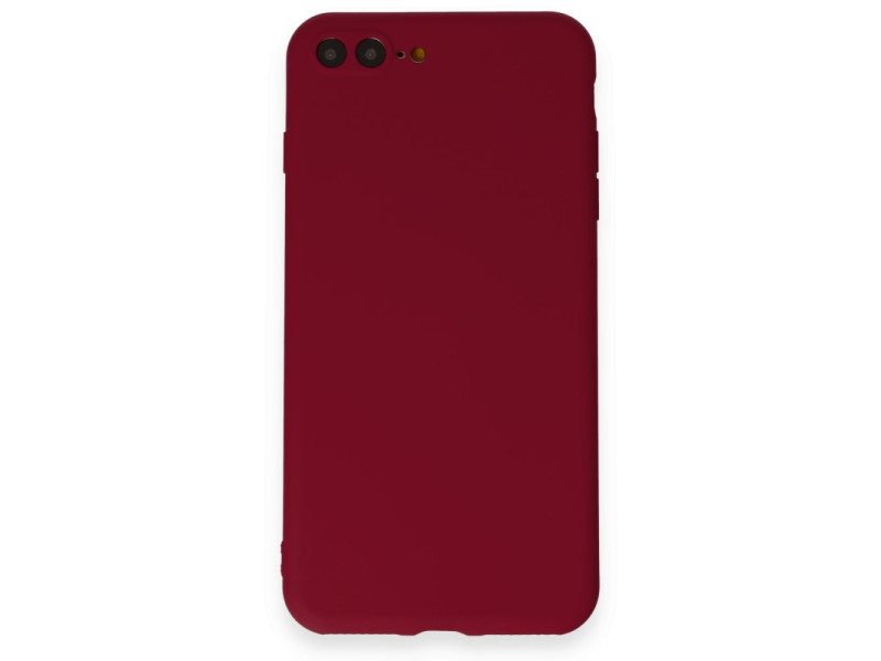 Newface iPhone 7 Plus Kılıf First Silikon - Bordo