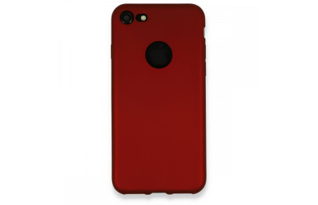 Newface iPhone 7 Kılıf First Silikon - Bordo