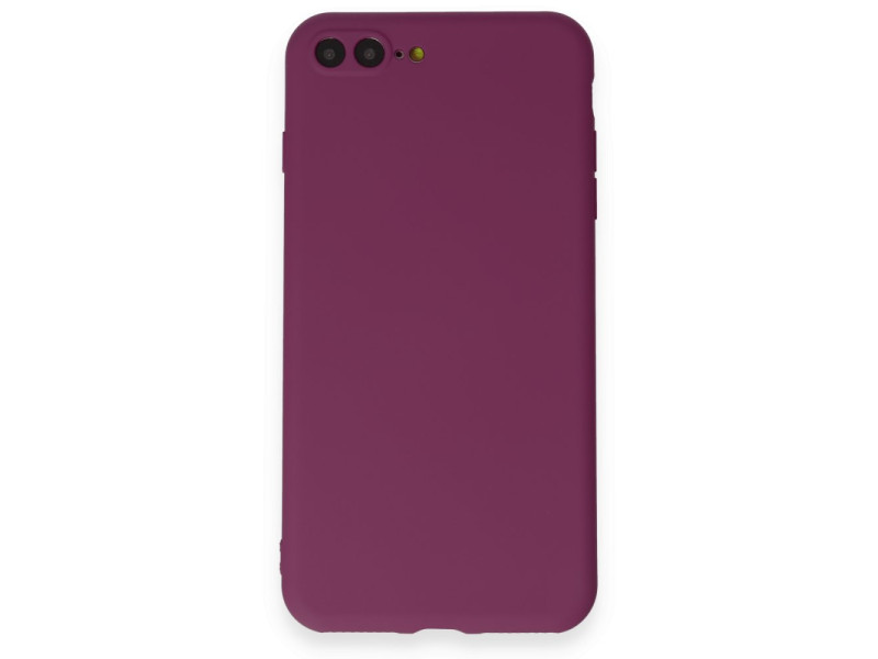 Newface iPhone 8 Plus Kılıf First Silikon - Mürdüm