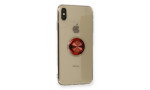 Newface iPhone X Kılıf Gros Yüzüklü Silikon - Kırmızı