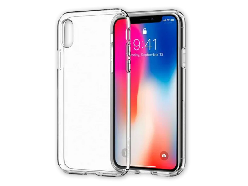 Newface iPhone X Kılıf Lüx Şeffaf Silikon