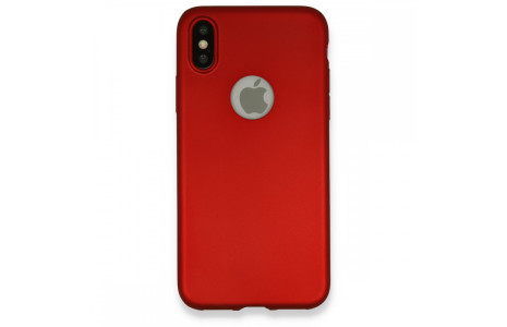 Newface iPhone X Kılıf First Silikon - Bordo