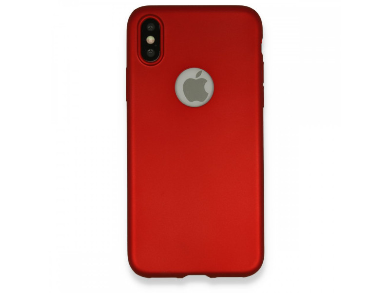 Newface iPhone X Kılıf First Silikon - Bordo