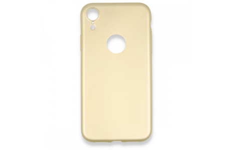Newface iPhone XR Kılıf First Silikon - Gold