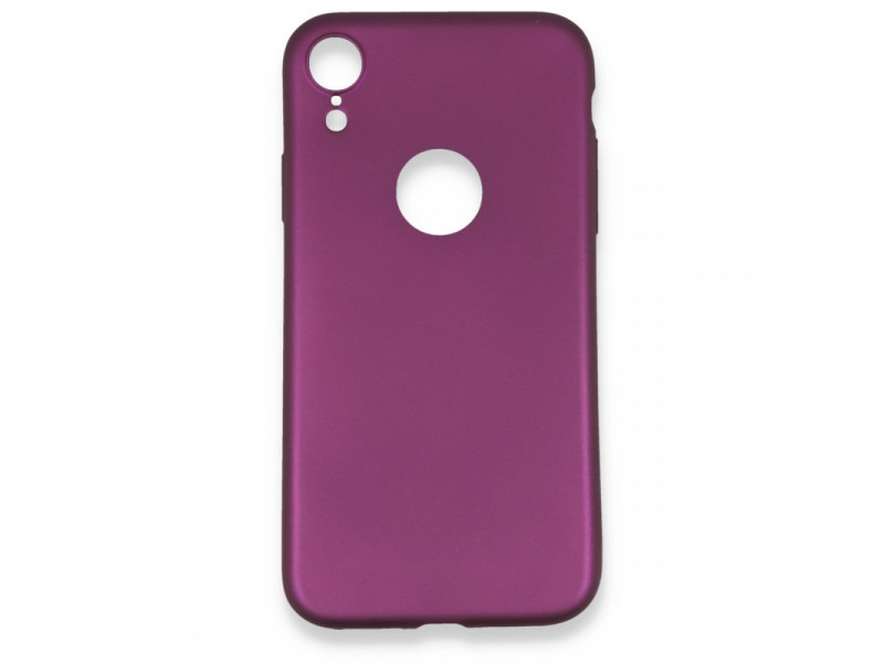 Newface iPhone XR Kılıf First Silikon - Mürdüm