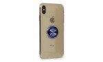 Newface iPhone XS Kılıf Gros Yüzüklü Silikon - Mavi