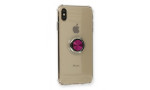 Newface iPhone XS Max Kılıf Gros Yüzüklü Silikon - Pembe
