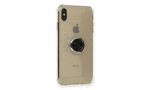 Newface iPhone XS Max Kılıf Gros Yüzüklü Silikon - Siyah
