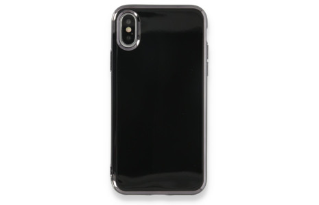 Newface iPhone XS Max Kılıf İkon Silikon - Siyah