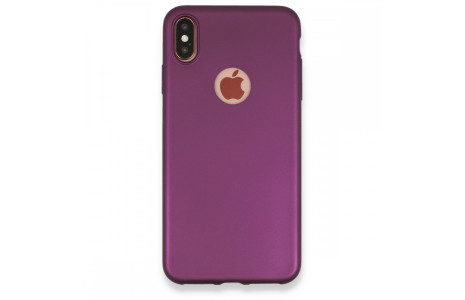 Newface iPhone XS Max Kılıf First Silikon - Mürdüm