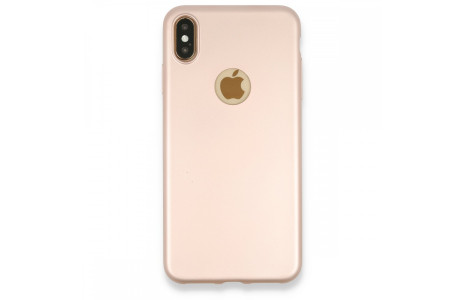 Newface iPhone XS Max Kılıf First Silikon - Rose Gold