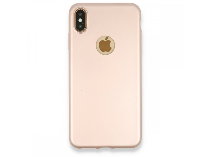Newface iPhone XS Max Kılıf First Silikon - Rose Gold