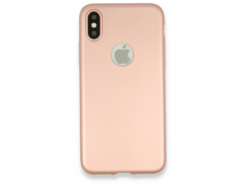 Newface iPhone XS Kılıf First Silikon - Rose Gold