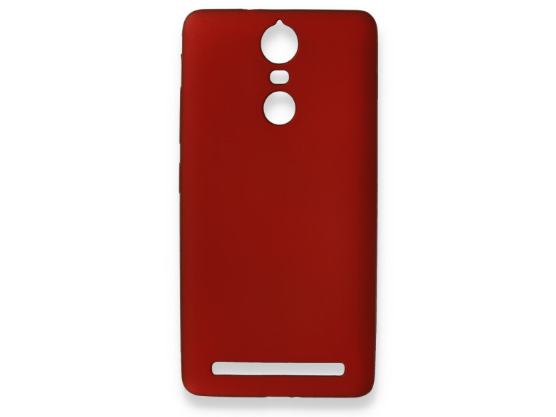 Newface Lenovo K5 Note Kılıf First Silikon - Bordo