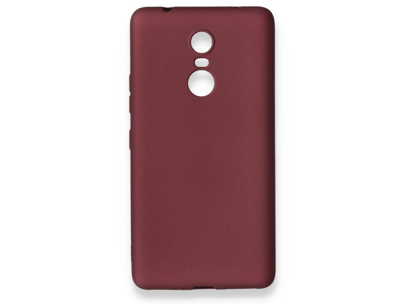 Newface Lenovo K6 Note Kılıf First Silikon - Mürdüm