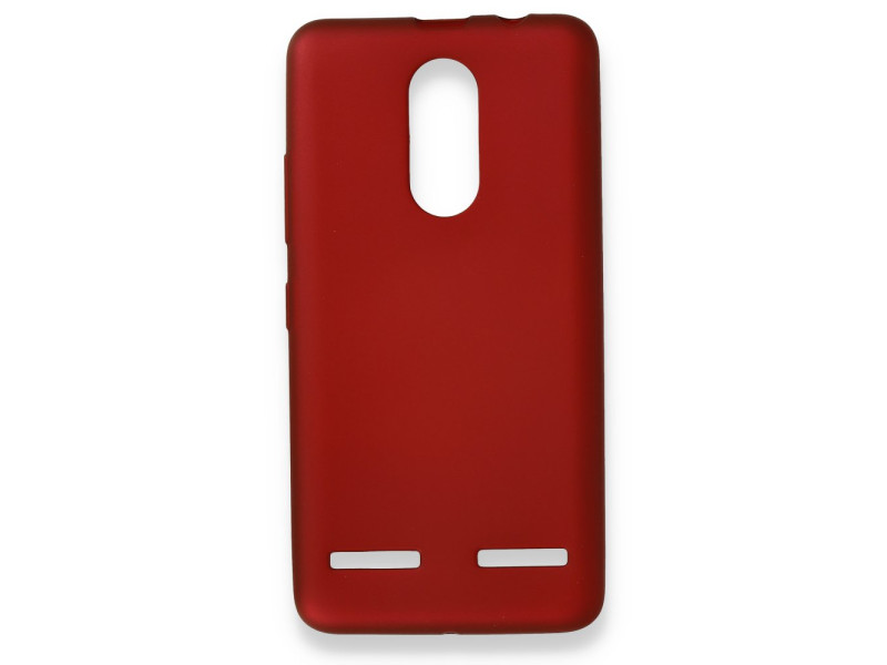 Newface Lenovo K6 Kılıf First Silikon - Bordo