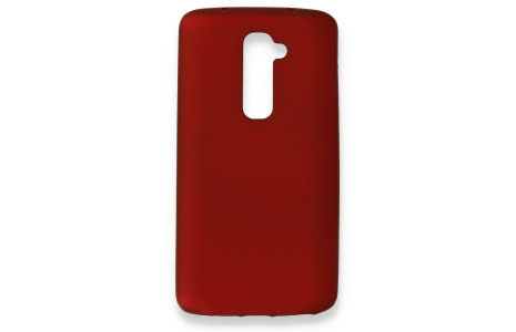Newface LG G2 Kılıf First Silikon - Bordo