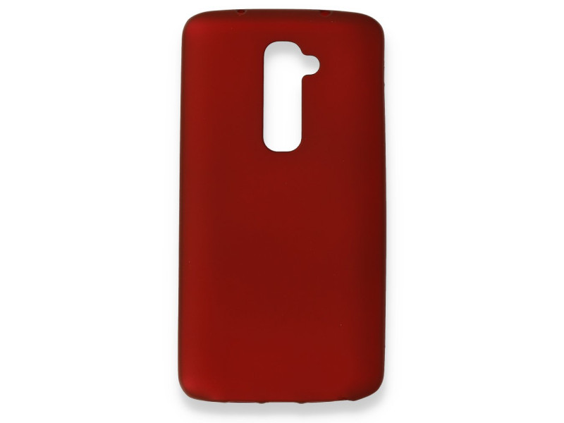 Newface LG G2 Kılıf First Silikon - Bordo