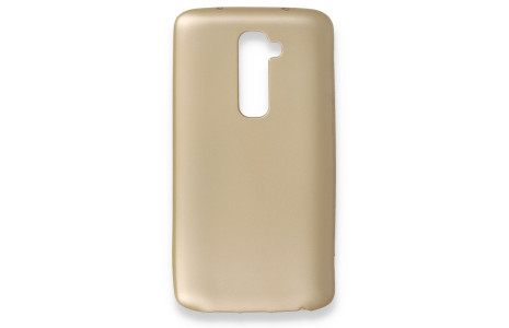Newface LG G2 Kılıf First Silikon - Gold