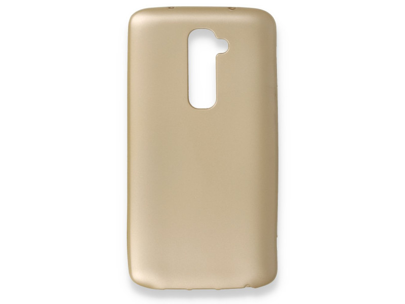 Newface LG G2 Kılıf First Silikon - Gold
