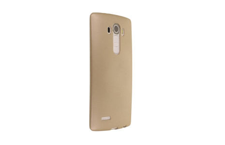 Newface LG G4 Kılıf First Silikon - Gold