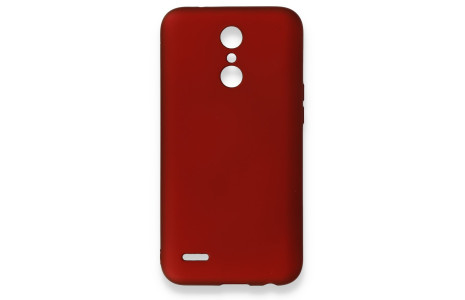 Newface LG K10 2017 Kılıf First Silikon - Bordo