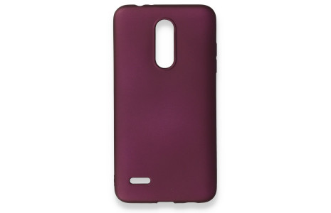 Newface LG K11 Kılıf First Silikon - Mürdüm