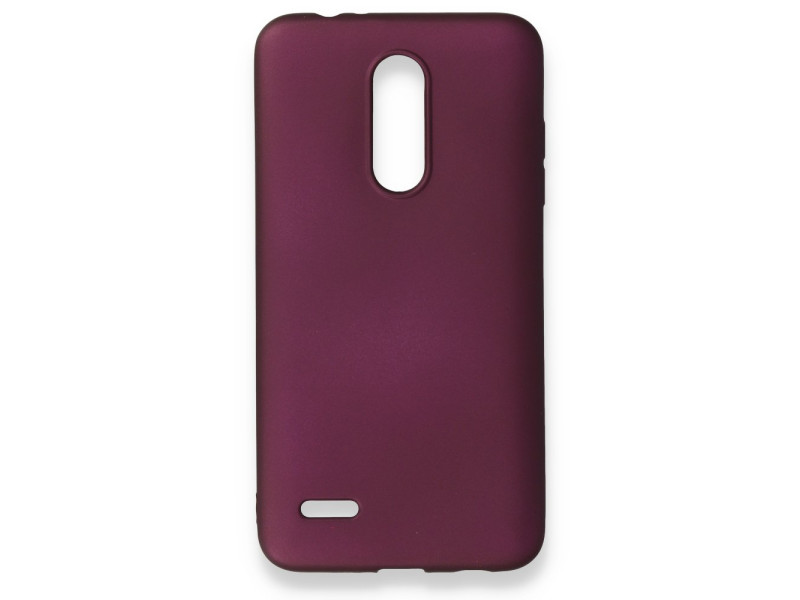 Newface LG K11 Kılıf First Silikon - Mürdüm