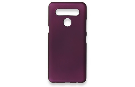 Newface LG K41S Kılıf First Silikon - Mürdüm