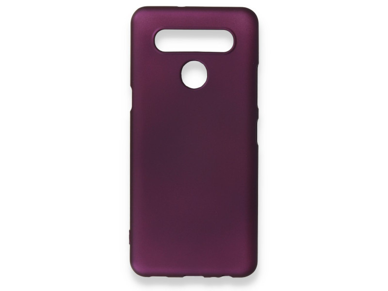Newface LG K41S Kılıf First Silikon - Mürdüm
