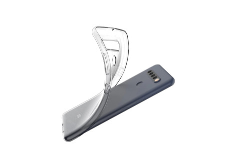 Newface LG K61 Kılıf Lüx Şeffaf Silikon - Şeffaf