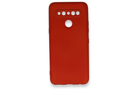 Newface LG K61 Kılıf First Silikon - Kırmızı