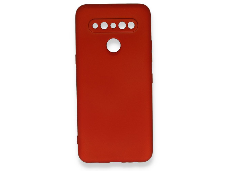 Newface LG K61 Kılıf First Silikon - Kırmızı