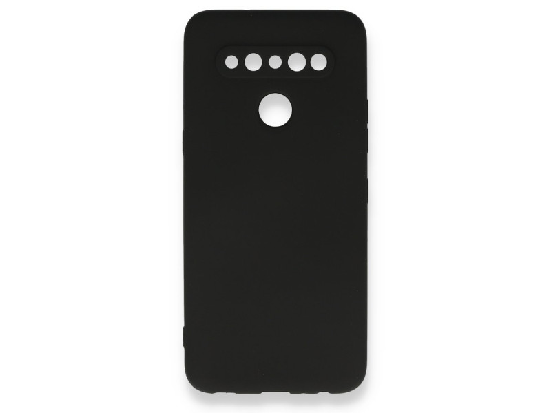 Newface LG K61 Kılıf First Silikon - Siyah