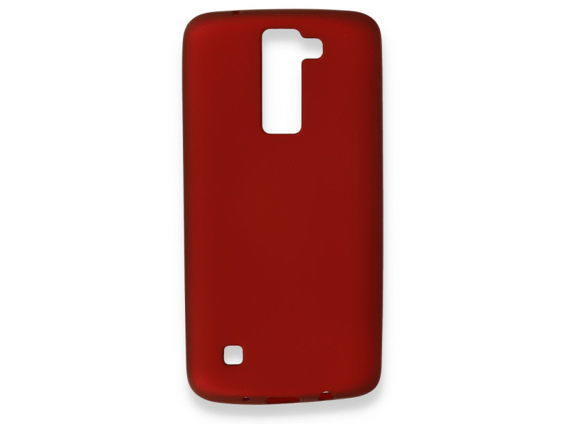 Newface LG K8 Kılıf First Silikon - Bordo
