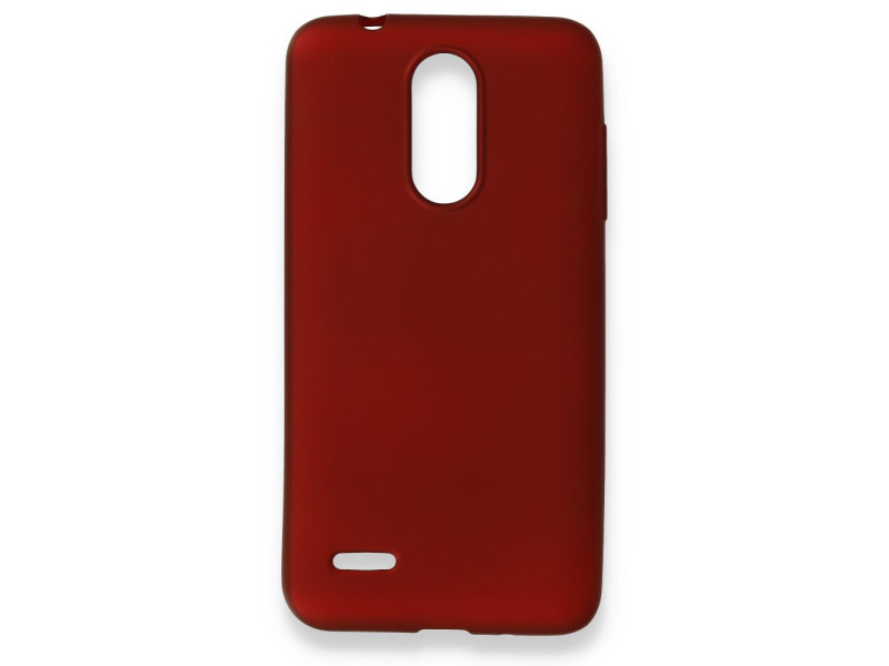 Newface LG K9 Kılıf First Silikon - Bordo