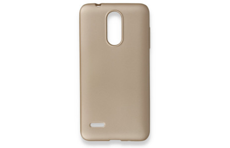 Newface LG K9 Kılıf First Silikon - Gold