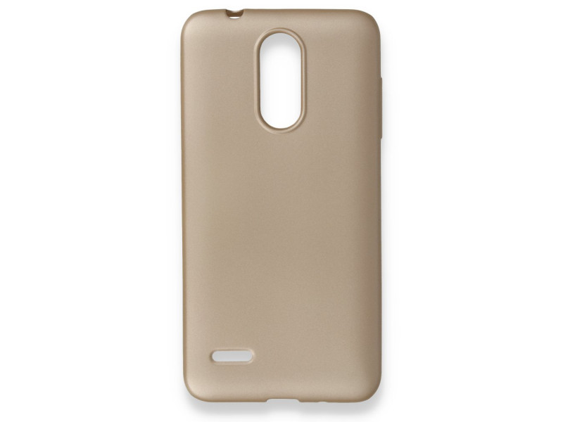 Newface LG K9 Kılıf First Silikon - Gold