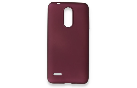 Newface LG K9 Kılıf First Silikon - Mürdüm