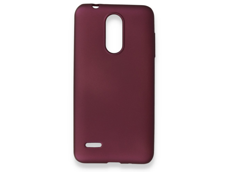 Newface LG K9 Kılıf First Silikon - Mürdüm