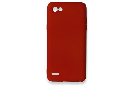 Newface LG Q6 Kılıf First Silikon - Bordo