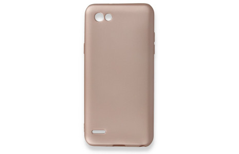Newface LG Q6 Kılıf First Silikon - Rose Gold